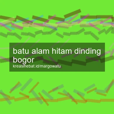Batu Alam Hitam Dinding Bogor