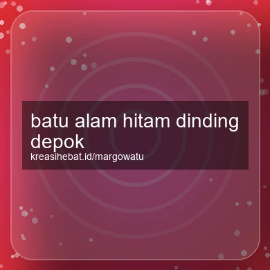 Batu Alam Hitam Dinding Depok
