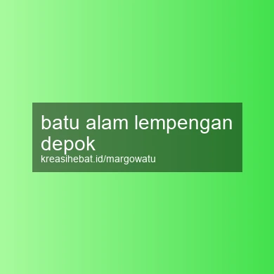 Batu Alam Lempengan Depok