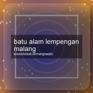 Batu Alam Lempengan Malang