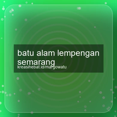 Batu Alam Lempengan Semarang