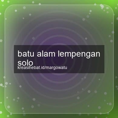 Batu Alam Lempengan Solo