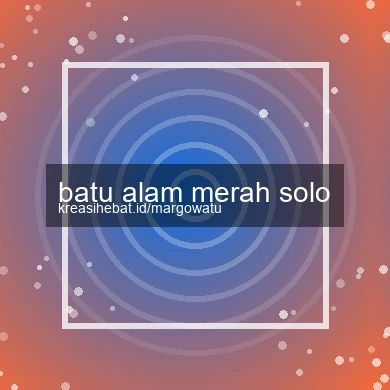 Batu Alam Merah Solo