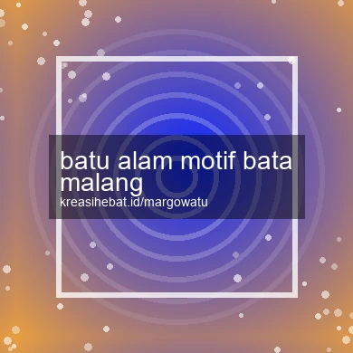 Batu Alam Motif Bata Malang