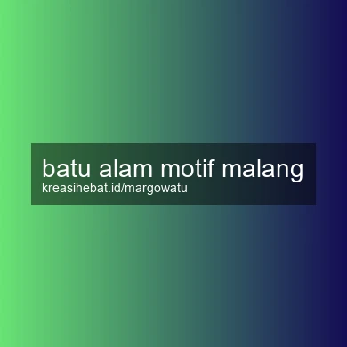 Batu Alam Motif Malang