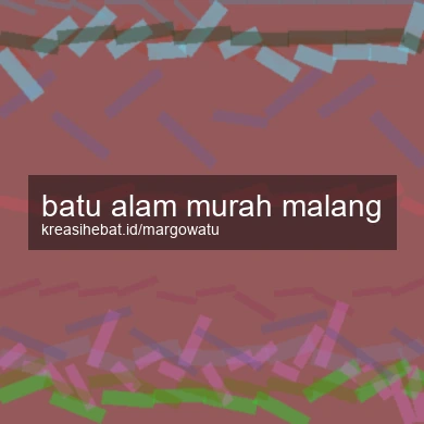 Batu Alam Murah Malang