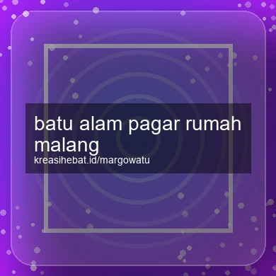 Batu Alam Pagar Rumah Malang