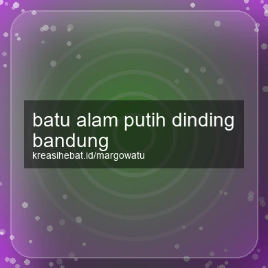 Batu Alam Putih Dinding Bandung