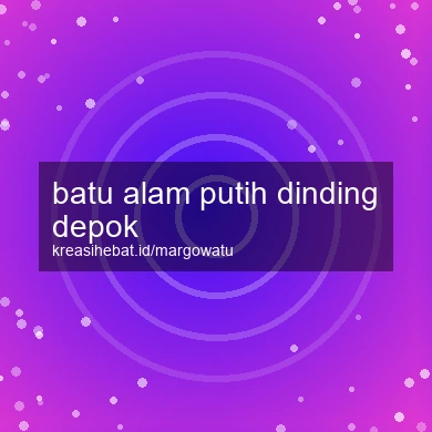 Batu Alam Putih Dinding Depok