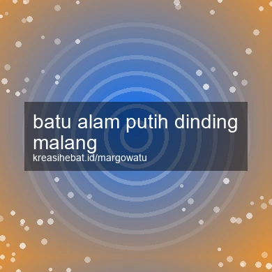 Batu Alam Putih Dinding Malang