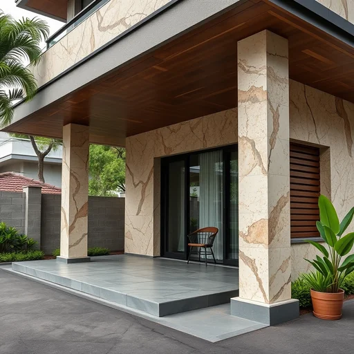 Batu Alam Putih Dinding Tangerang