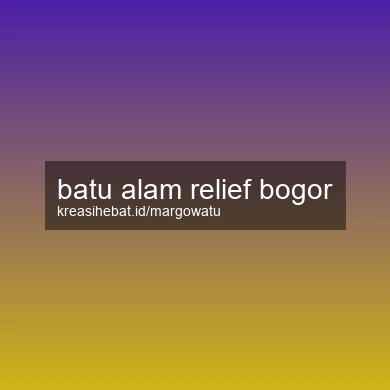 Batu Alam Relief Bogor