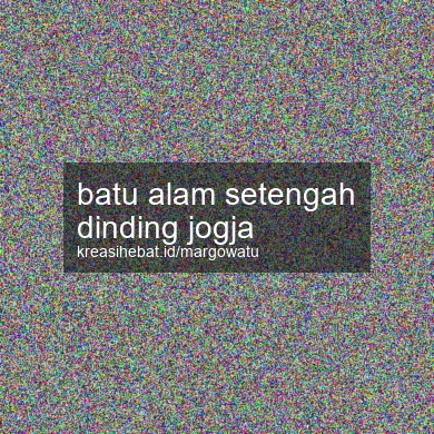 Batu Alam Setengah Dinding Jogja