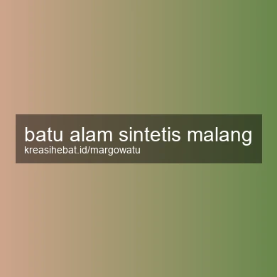 Batu Alam Sintetis Malang