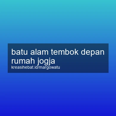 Batu Alam Tembok Depan Rumah Jogja