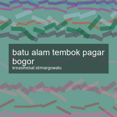 Batu Alam Tembok Pagar Bogor
