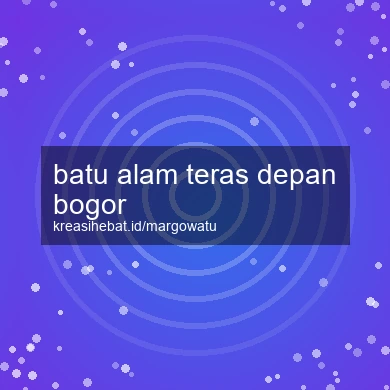 Batu Alam Teras Depan Bogor