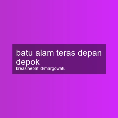 Batu Alam Teras Depan Depok