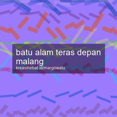 Batu Alam Teras Depan Malang