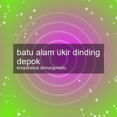Batu Alam Ukir Dinding Depok