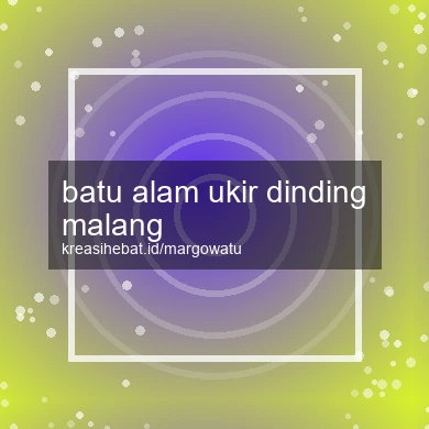 Batu Alam Ukir Dinding Malang