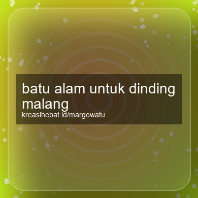 Batu Alam Untuk Dinding Malang