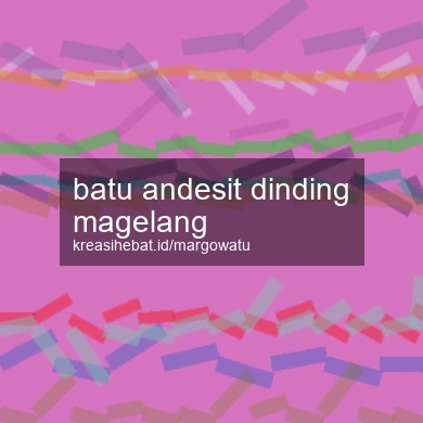 Batu Andesit Dinding Magelang