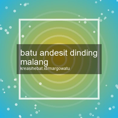 Batu Andesit Dinding Malang