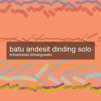 Batu Andesit Dinding Solo