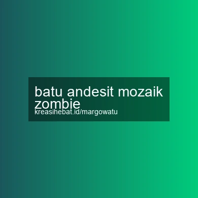 Batu Andesit Mozaik Zombie