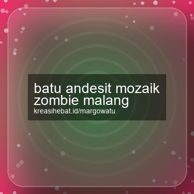 Batu Andesit Mozaik Zombie Malang