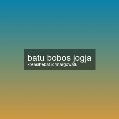 Batu Bobos Jogja