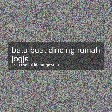 Batu Buat Dinding Rumah Jogja