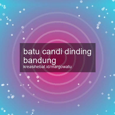 Batu Candi Dinding Bandung