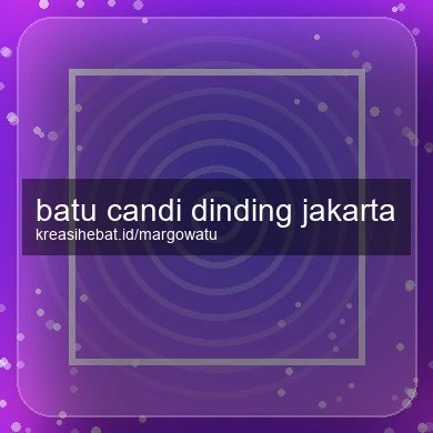 Batu Candi Dinding Jakarta