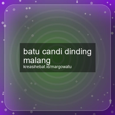 Batu Candi Dinding Malang