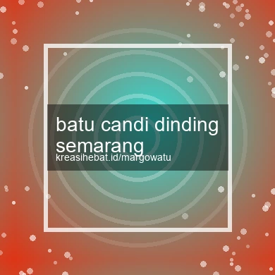 Batu Candi Dinding Semarang