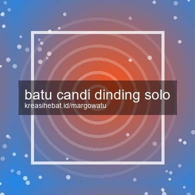 Batu Candi Dinding Solo