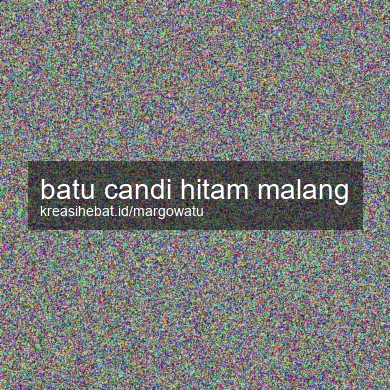 Batu Candi Hitam Malang