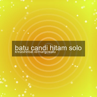Batu Candi Hitam Solo