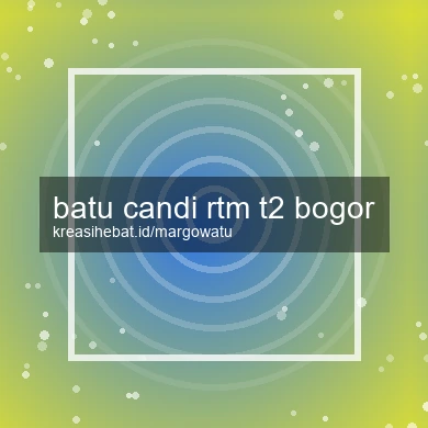 Batu Candi Rtm T2 Bogor