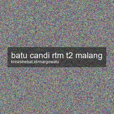 Batu Candi Rtm T2 Malang