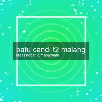 Batu Candi T2 Malang