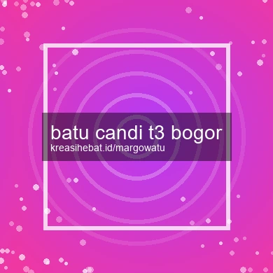 Batu Candi T3 Bogor
