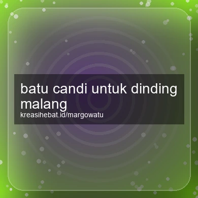 Batu Candi Untuk Dinding Malang