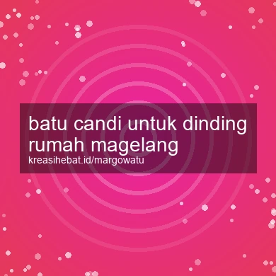 Batu Candi Untuk Dinding Rumah Magelang