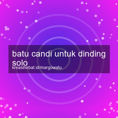Batu Candi Untuk Dinding Solo
