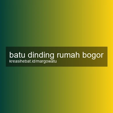 Batu Dinding Rumah Bogor