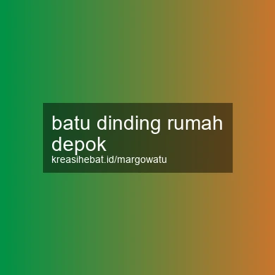 Batu Dinding Rumah Depok