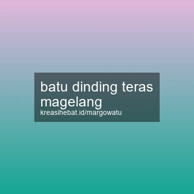 Batu Dinding Teras Magelang